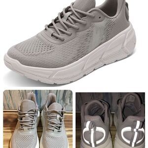 DREAM PAIRS! High visibility, mesh side panel, chunky thick sole sneakers